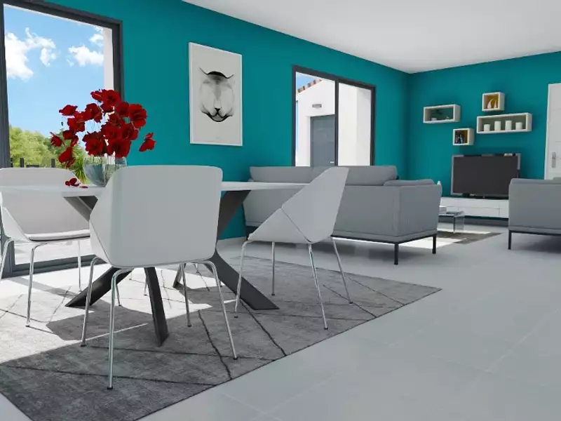 Maison neuve, 110 m² - Saint-Maurice-sur-Eygues (26110)