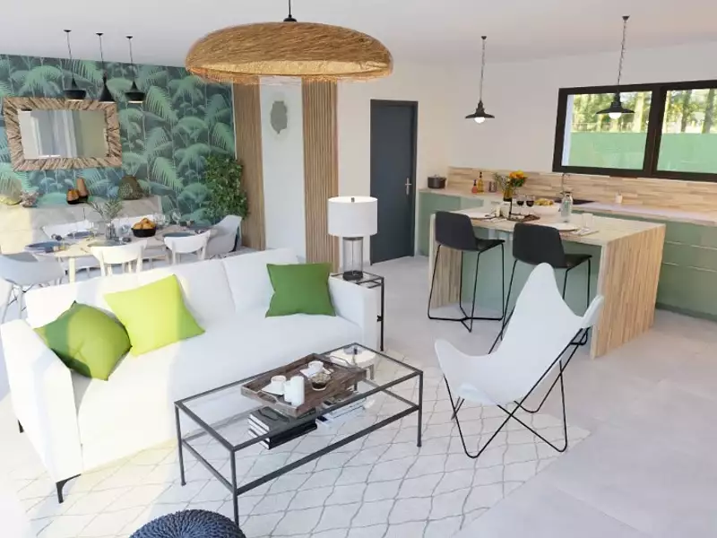 Maison neuve, 106 m² - Vallon-Pont-d'Arc (07150)