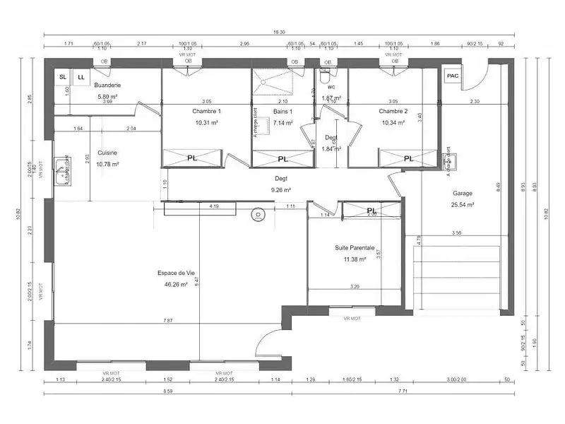 Maison neuve, 110 m² - Bayeux (14400)