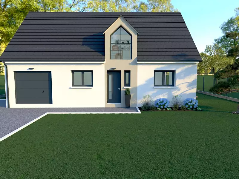 Maison neuve, 102,37 m² - Pont-l'Evêque (14130)