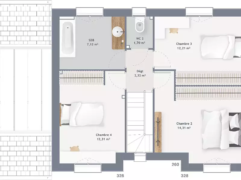 Maison neuve, 105 m² - Rubelles (77950)