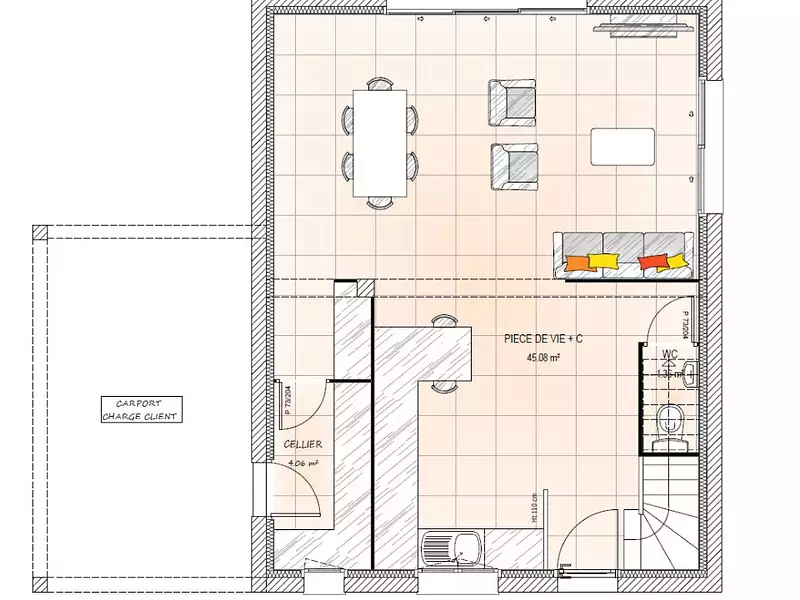 Maison neuve, 90 m² - Corné (49630)