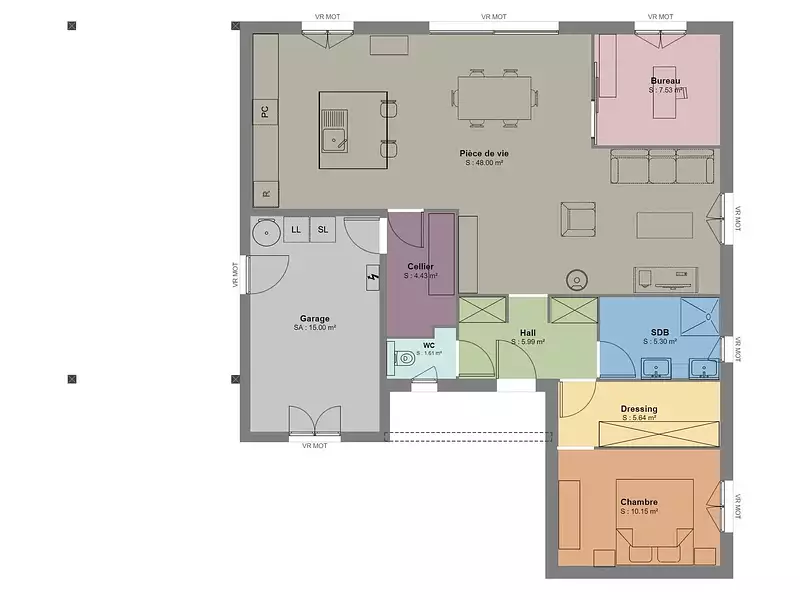Maison neuve, 88 m² - Givrand (85800)