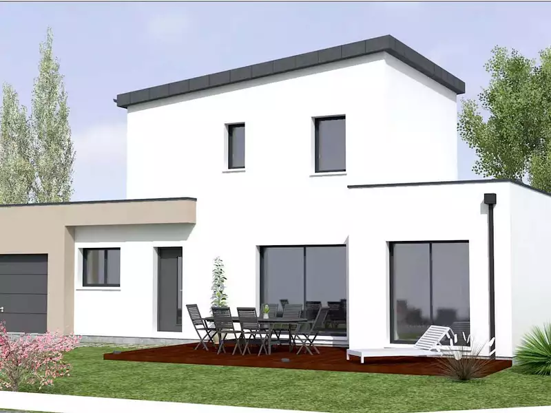 Maison neuve, 89,36 m² - Vernantes (49390)