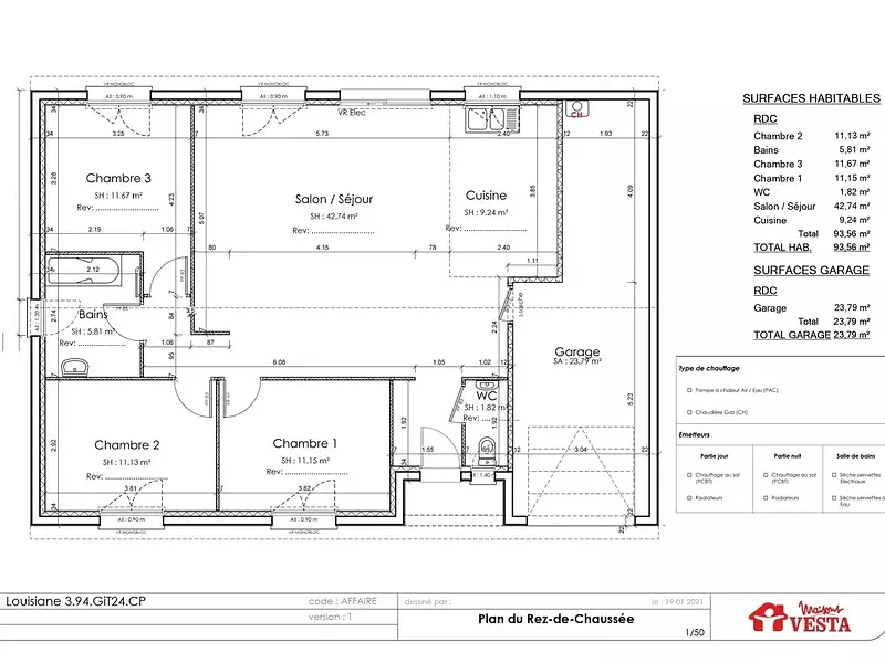 Maison neuve, 87 m² - Saint-Remy-la-Calonne (55160)