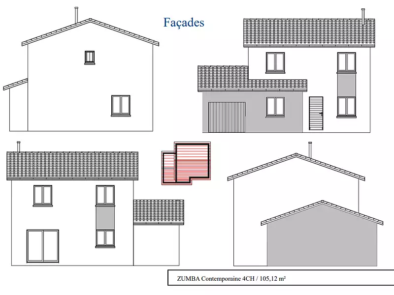Maison neuve, 105 m² - Saint-Symphorien-d'Ancelles (71570)