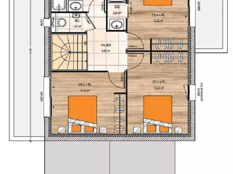 Maison neuve, 130 m² - Montreuil-sur-Maine (49220)