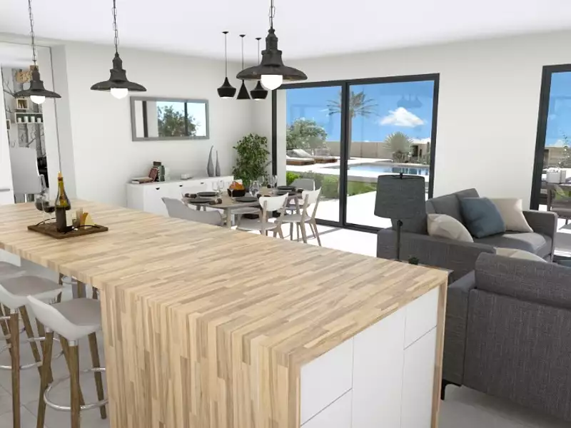 Maison neuve, 107 m² - Barjac (30430)