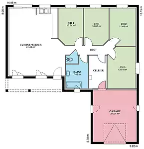 Maison neuve, 89 m²