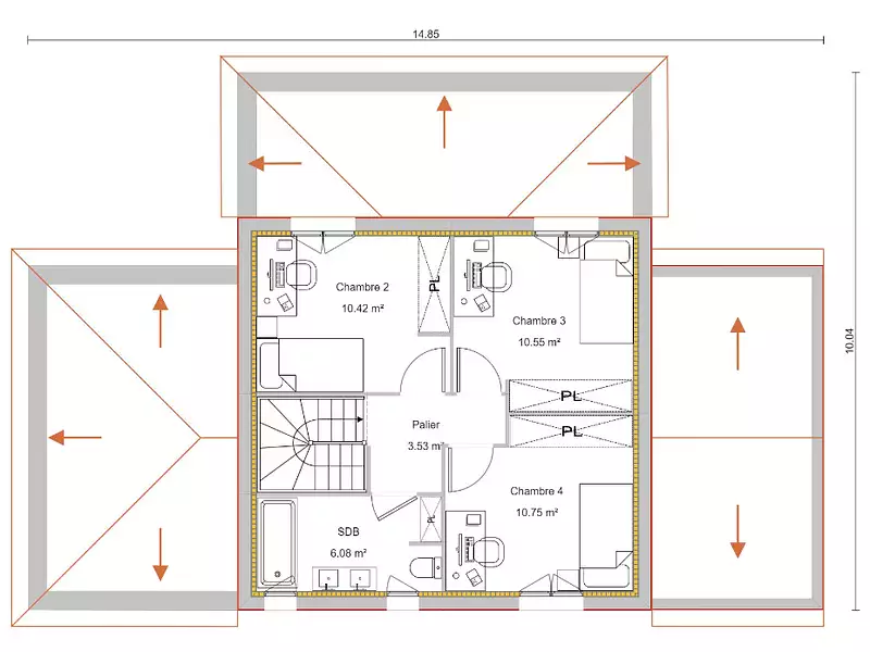 Maison neuve, 120 m² - Merville (31330)