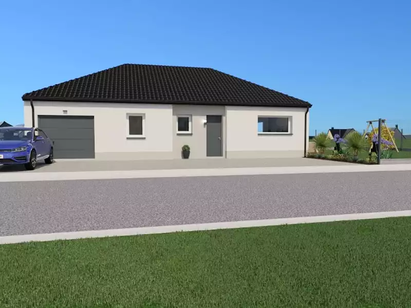 Maison neuve, 89 m² - Roost-Warendin (59286)