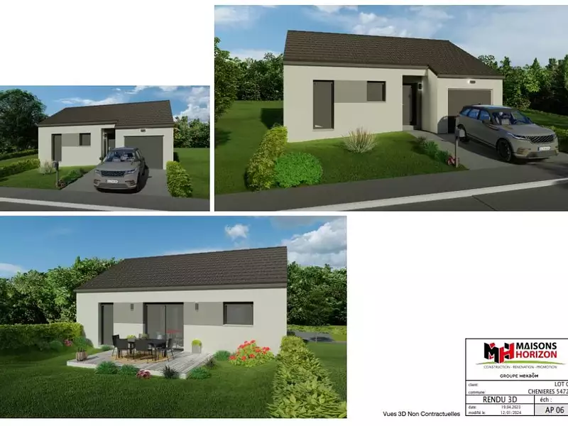 Maison neuve, 66 m² - Longwy (54400)