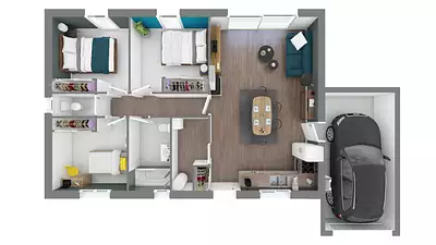 Maison neuve, 83 m²