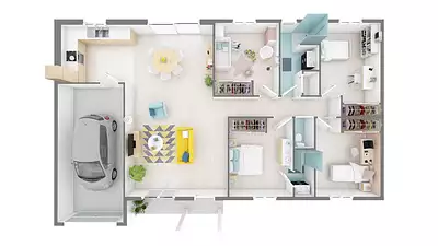 Maison neuve, 100 m²