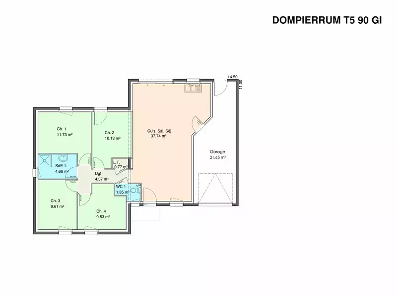 Maison neuve, 90 m² - Fontenay-le-Comte (85200)