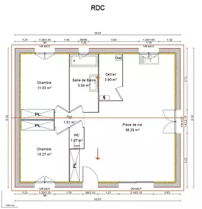 Maison neuve, 70 m²