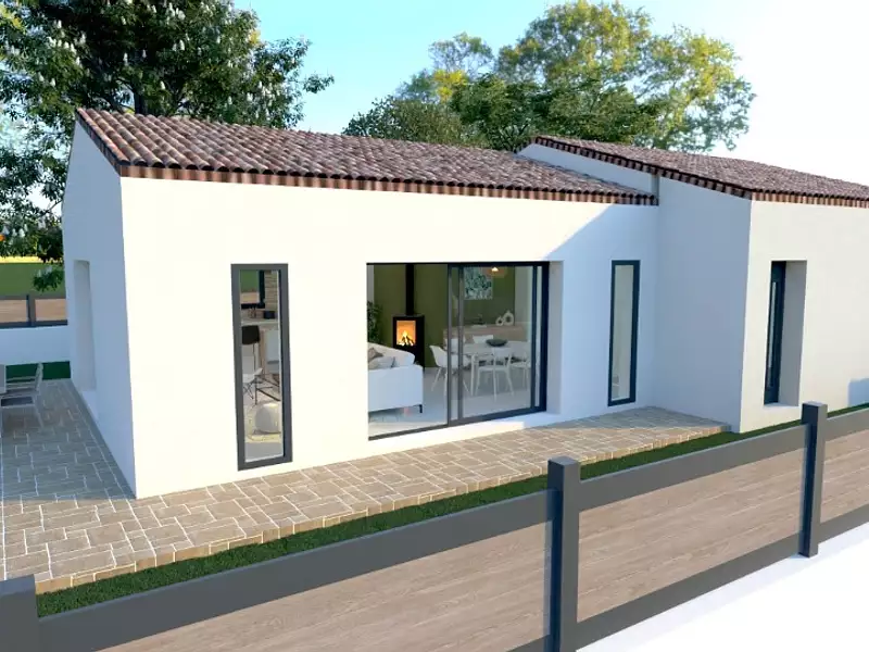 Maison neuve, 93 m² - Labastide-de-Virac (07150)