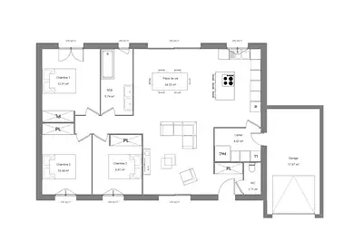 Maison neuve, 90 m²