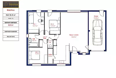Maison neuve, 90 m²