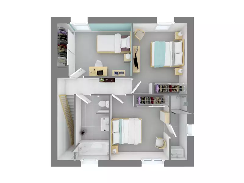 Maison neuve, 85 m² - Azas (31380)