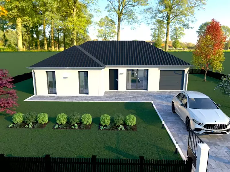 Maison neuve, 90 m² - Hesdigneul-lès-Boulogne (62360)