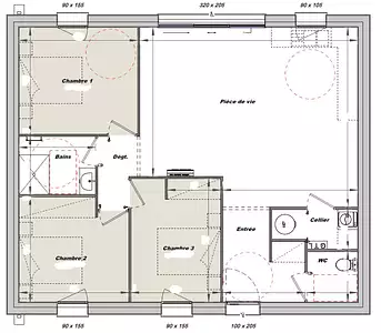 Maison neuve, 82 m²