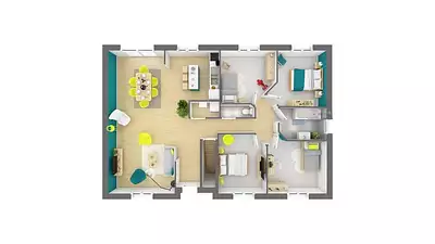 Maison neuve, 88 m²