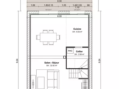 Maison neuve, 87,16 m²