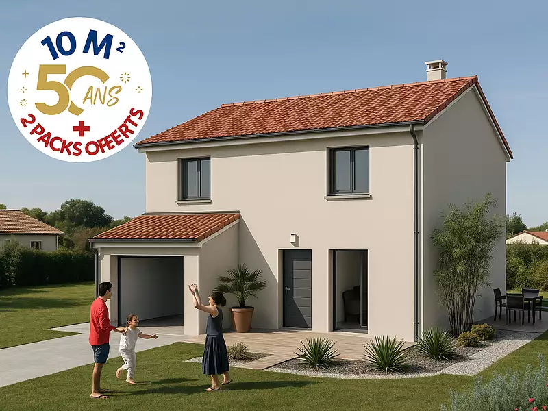 Maison neuve, 85 m² - Fareins (01480)