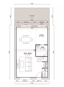 Maison neuve, 87,16 m²