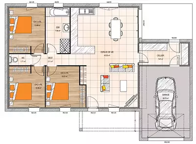 Maison neuve, 95 m²