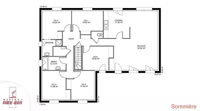 Maison neuve, 107 m²