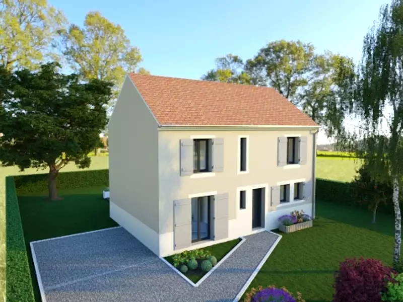 Maison neuve, 114,35 m² - Marines (95640)