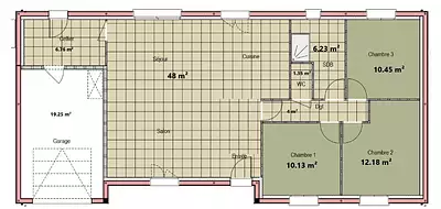 Maison neuve, 99 m²