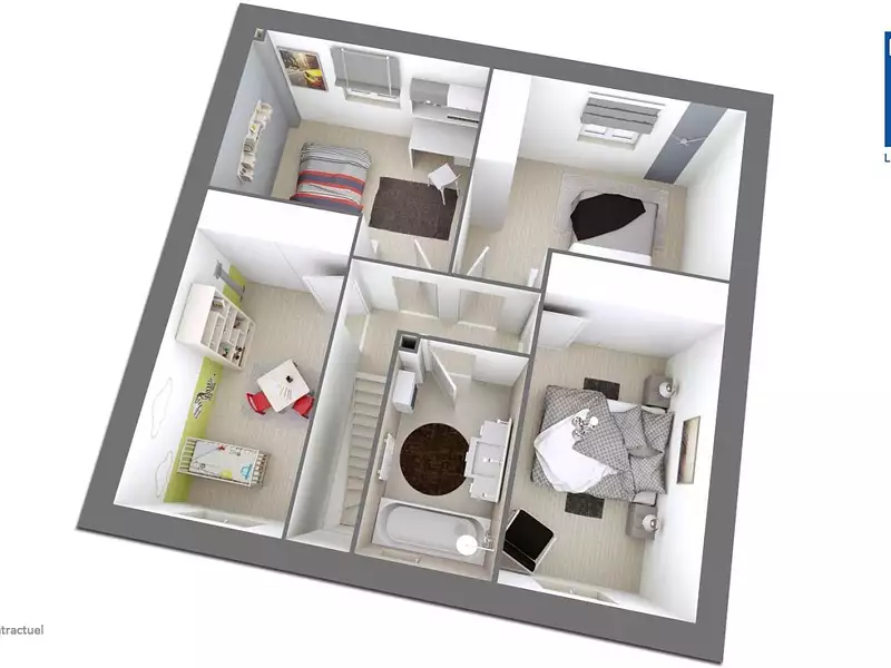 Maison neuve, 102 m² - Nanteuil-le-Haudouin (60440)