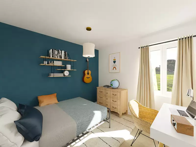 Maison neuve, 75,85 m² - Les Grandes-Ventes (76950)