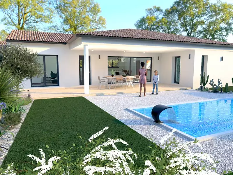 Maison neuve, 129 m² - Labastide-de-Virac (07150)