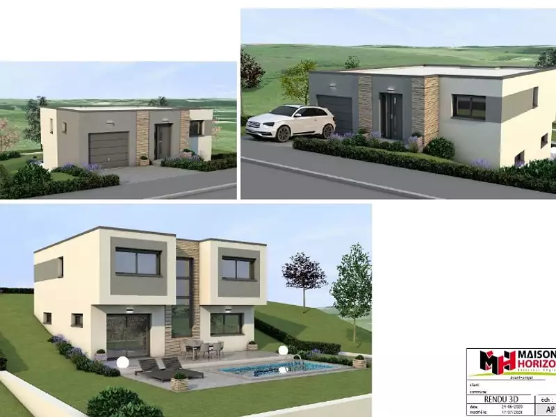 Maison neuve, 125 m² - Rédange (57390)