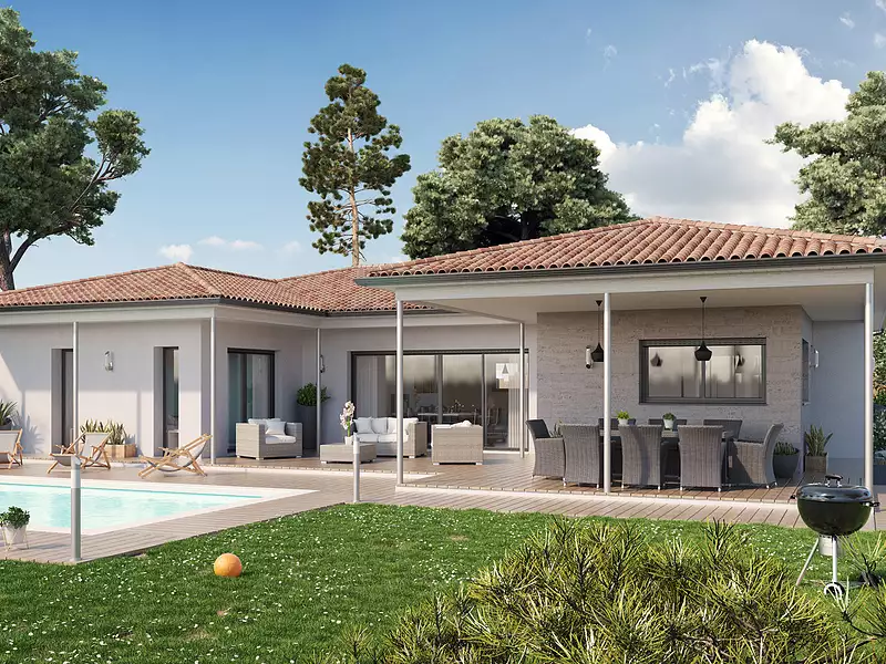 Maison neuve, 131 m² - Gastes (40160)