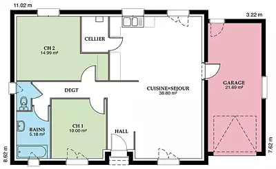 Maison neuve, 90 m²