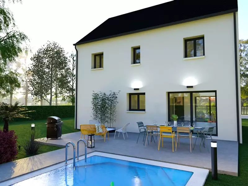 Maison neuve, 90 m² - Les Aix-d'Angillon (18220)
