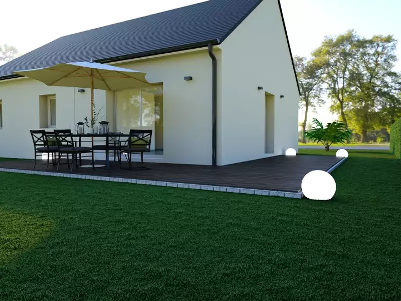 Maison neuve, 85 m² - Moulins en Bessin (14740)
