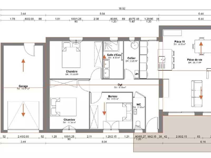 Maison neuve, 90 m² - Fontvieille (13990)