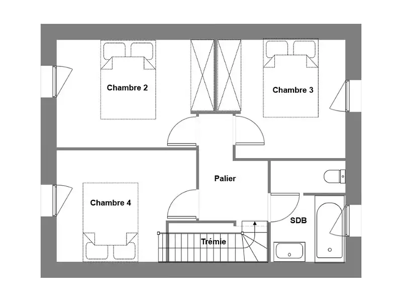 Maison neuve, 87 m² - Locqueltas (56390)