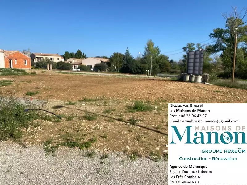 Terrain à bâtir, 632 m² - Volx (04130)