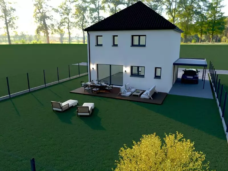 Maison neuve, 100 m² - Arleux (59151)