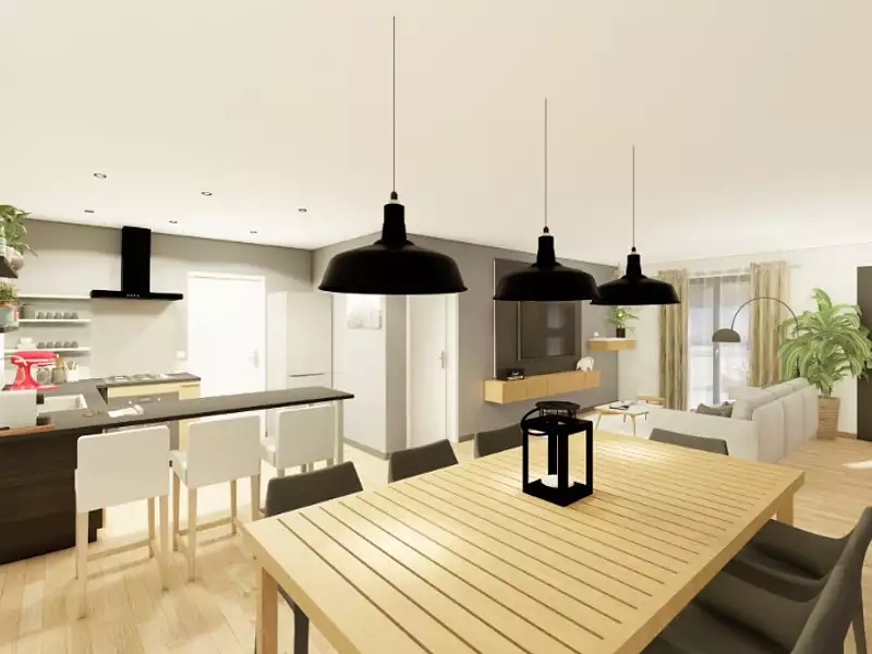 Maison neuve, 90 m² - Marcheprime (33380)