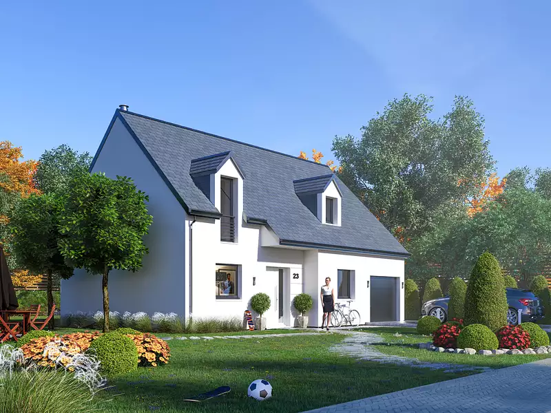 Maison neuve, 92,57 m² - Éragny (95610)