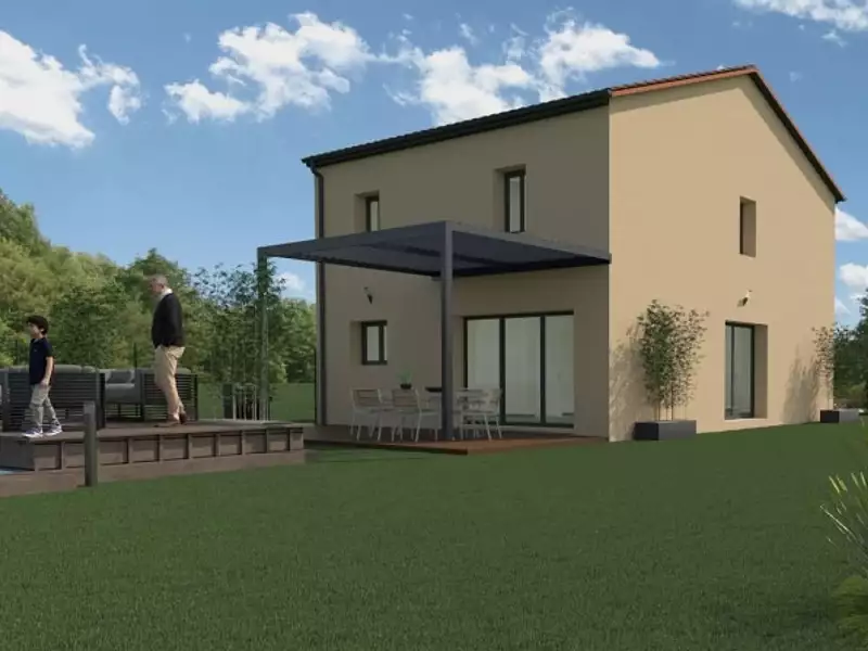 Maison neuve, 90 m² - Montanay (69250)