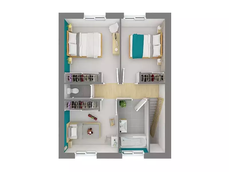 Maison neuve, 95 m² - Oslon (71380)